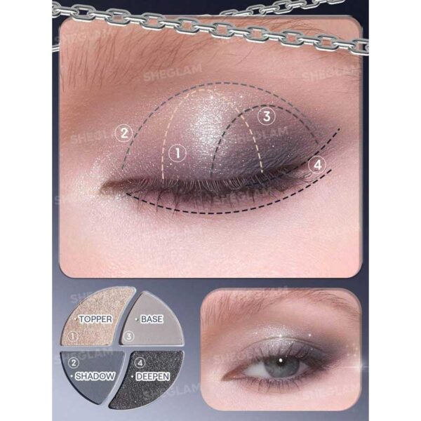 پالت سایه YK2 شیگلم Sheglam مدل Stone Cold Eyeshadow Palette