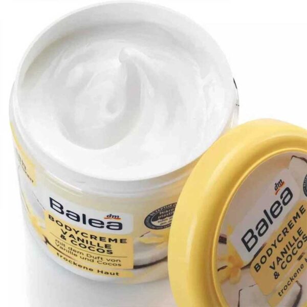 کرم بدن نارگیل و وانیل باله آ Balea مدل Vanille & Kokos حجم 500ml