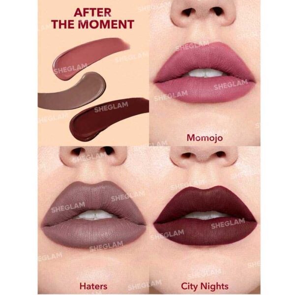 پک 3 عددی رژلب مایع Matte Allure شیگلم Sheglam مدل After The Moment
