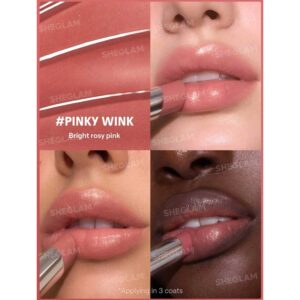 بالم لب روغنی شیگلم Sheglam مدل Silk Slip Lip Oil Balm رنگ 107 Pinky Wink