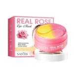 ماسک زیر چشم ضد چروک و آبرسان سادور Sadoer مدل گل رز Real Rose پک 60 عددی