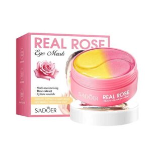 ماسک زیر چشم ضد چروک و آبرسان سادور Sadoer مدل گل رز Real Rose پک 60 عددی