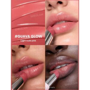 بالم لب روغنی شیگلم Sheglam مدل Silk Slip Lip Oil Balm رنگ 106 Guava Glow