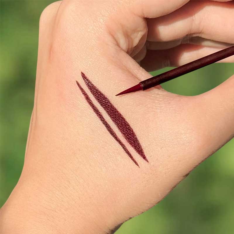 خط چشم مویی زرشکی گلدن رز Golden Rose مدل Flash liner رنگ Burgudy