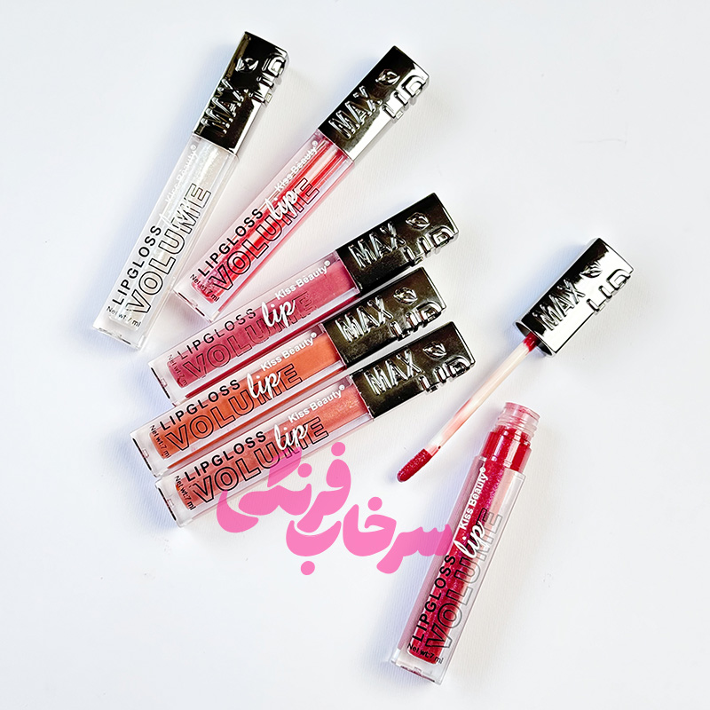 لیپ گلاس حجم دهنده کیس بیوتی Kiss Beauty مدل Max Lip