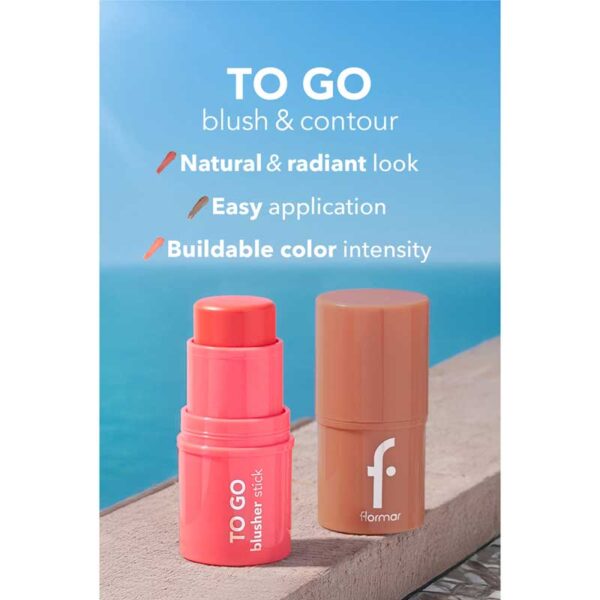 رژگونه استیکی فلورمار Flormar مدل To Go Blusher Stick رنگ 003 Rosy Bliss