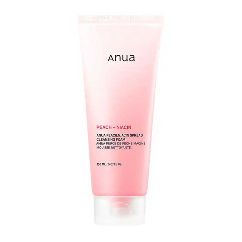 فوم شوینده روشن کننده هلو و نیاسین آنوا Anua مدل Peach Niacin Spread حجم 150ml