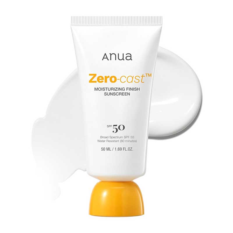 ضد آفتاب آبرسان SPF 50 آنوا Anua مدل Zeroa Cast Moisturizing Finish حجم 50ml