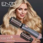 سشوار برس‌ دار چرخشی انزو ENZO مدل Keratin Protect EN-759
