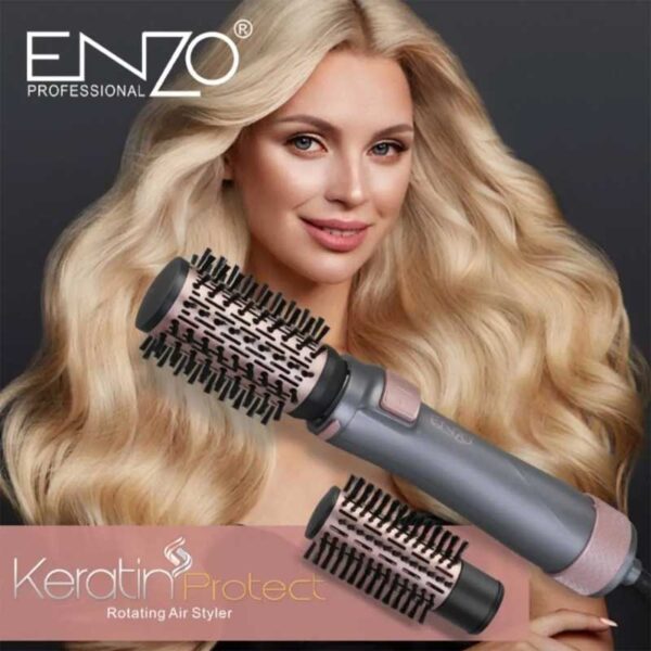 سشوار برس‌ دار چرخشی انزو ENZO مدل Keratin Protect EN-759