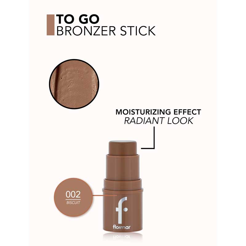 کانتور و برنزر استیکی فلورمار Flormar مدل To Go Bronzer Stick