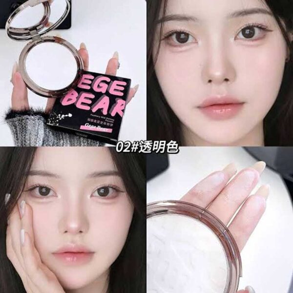پودر فیکس فشرده جی جی بیر Gege Bear مدل Feathery Mist Setting Powder
