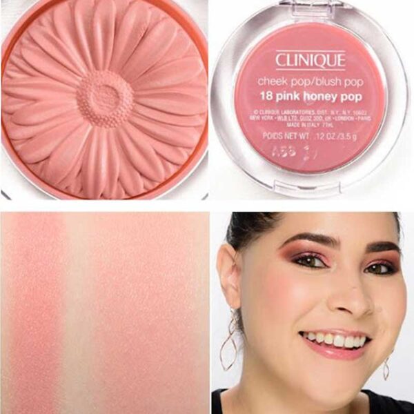 رژگونه پودری بلاش پاپ کلینیک Qlinique مدل Cheek Pop رنگ 18 Pink Honey Pop