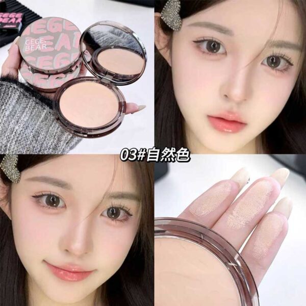 پودر فیکس فشرده جی جی بیر Gege Bear مدل Feathery Mist Setting Powder
