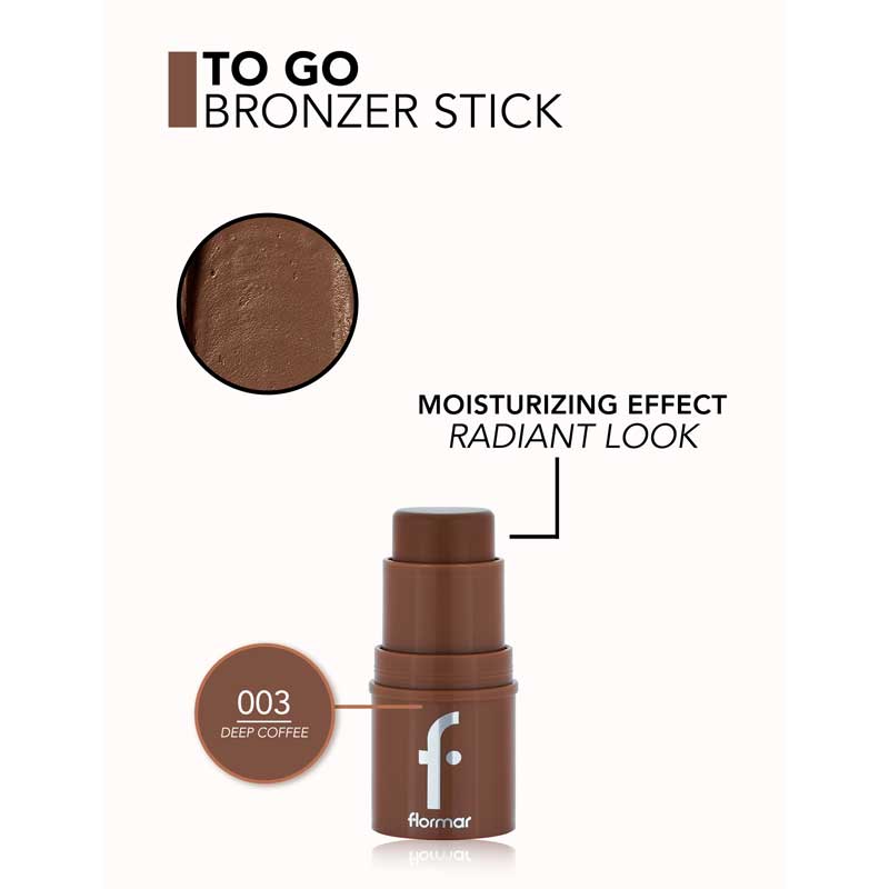 کانتور و برنزر استیکی فلورمار Flormar مدل To Go Bronzer Stick