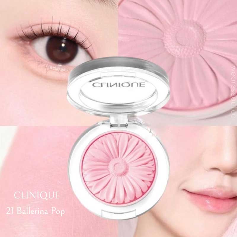 رژگونه پودری بلاش پاپ کلینیک Qlinique مدل Cheek Pop رنگ 21 Ballerina Pop