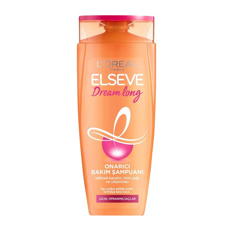 شامپو مخصوص موهای بلند و آسیب دیده لورآل Loreal سری Elseve مدل Dream Long حجم 360ml
