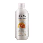 شامپو بدن کرمی بيول Biol رایحه شير و عسل مدل Milky Honey حجم 400ml