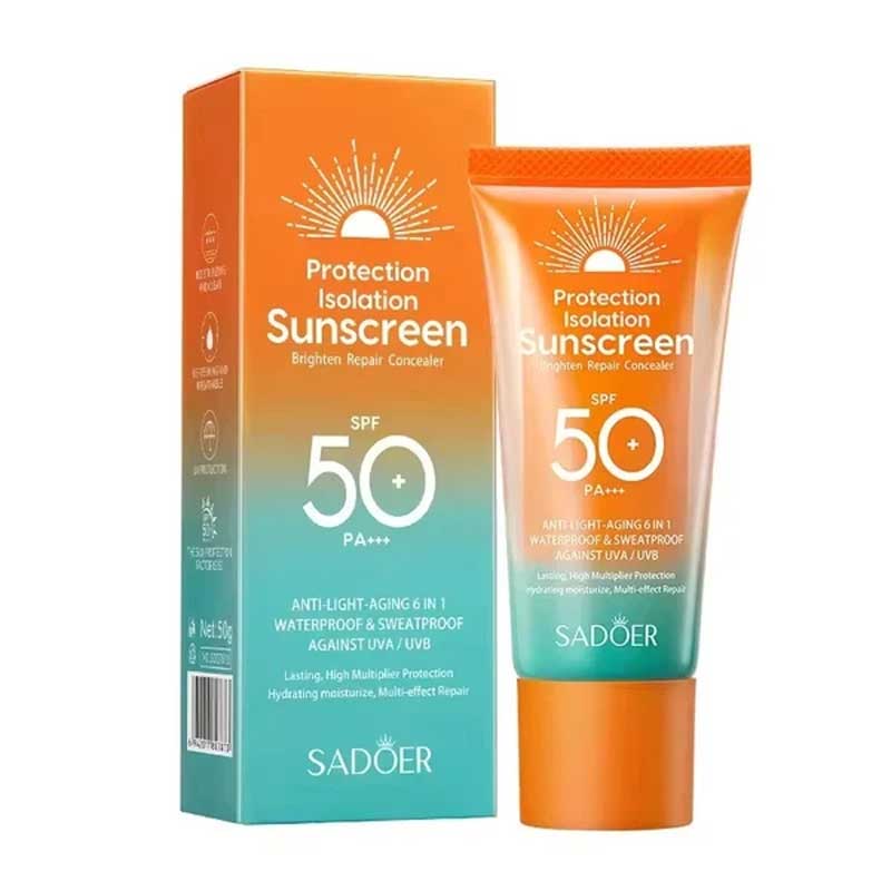 ضد آفتاب ضد چروک 6 در 1 سادور SPF50 سادور Sadoer حجم 50g