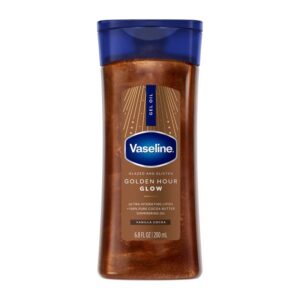 ژل روغن بدن براق‌ کننده وازلین Vaseline مدل Golden Hour Glow Bronze حجم 200ml