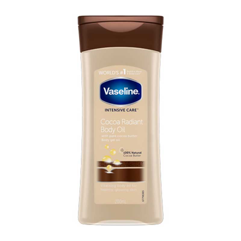 روغن بدن کاکائو وازلین Vaseline مدل Cocoa Radiant حجم 200ml