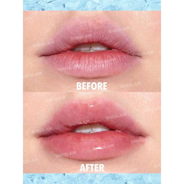 لیپ گلاس حجم‌ دهنده شیگلم Sheglam مدل Plumping Lip Gloss رنگ Ice Queen حجم 6.8g