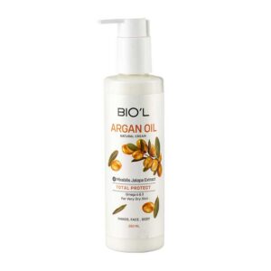 کرم مرطوب کننده دست و صورت بیول Biol مدل Argan Oil حجم 250ml
