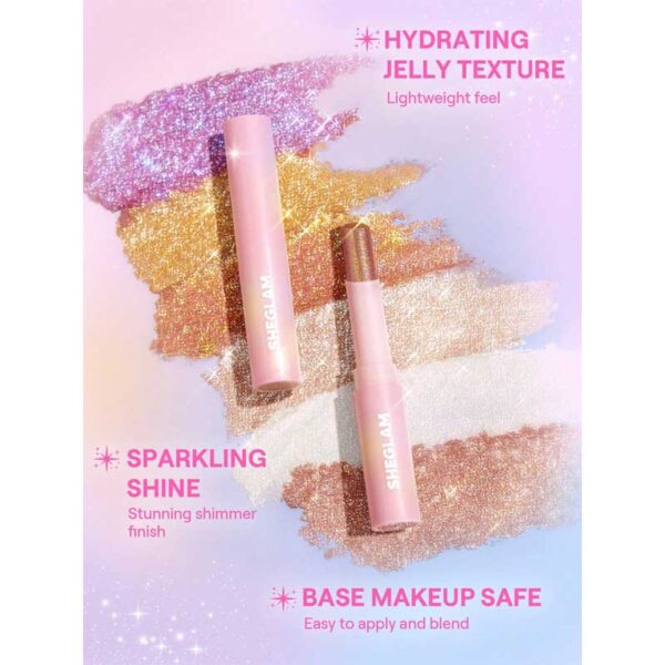 هایلایتر ژله ای شیگلم Sheglam مدل Crystal Jelly Glaze Stick رنگ Golden Girl