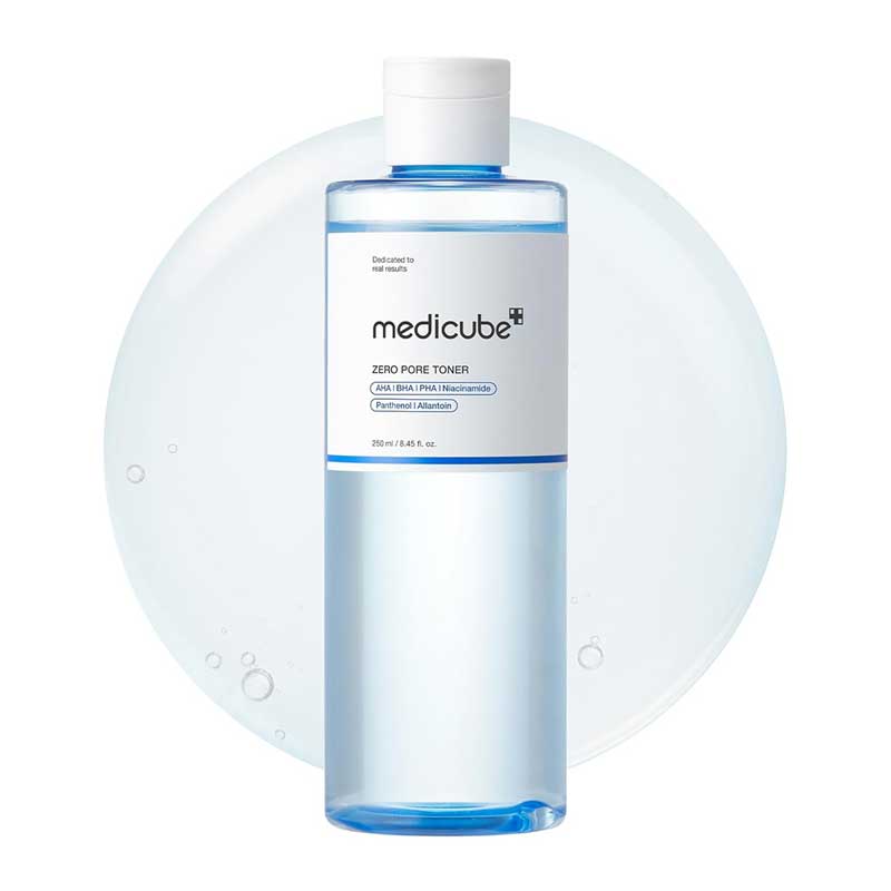 تونر لایه بردار و کنترل منافذ مدی کیوب Medicube مدل Zero Pore Toner حجم 250ml