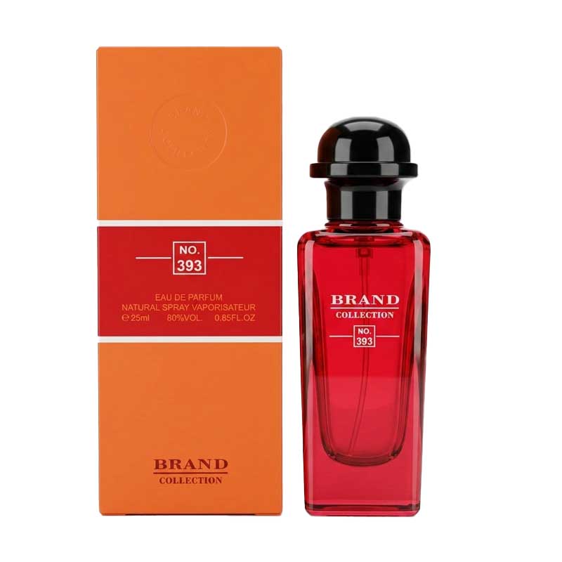 ادکلن برند کالکشن Brand Collection رایحه هرمس روبارب اکارلت کد 393 حجم 25ml