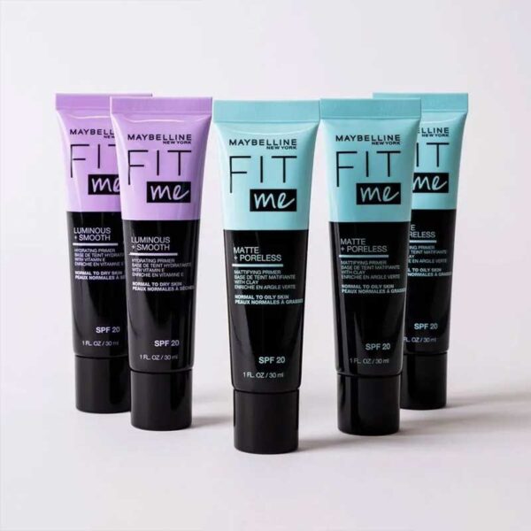 پرایمر آبرسان حاوی SPF20 میبلین Maybelline مدل Fit Me Luminous Smooth حجم 30ml