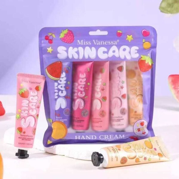 پک کرم دست 5 عددی میس ونسا Miss Vanessa مدل I Love Fruits