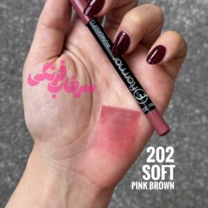 مداد لب ضد آب Waterproof فلورمار Flormar رنگ 202 Soft Pink Brown