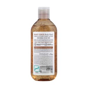شامپو بدن ژلی اسکراب دار بيول Biol رایحه نارگیل مدل Silky Coco حجم 400ml