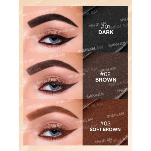 ژل ابرو و خط چشم شیگلم Sheglam مدل Streamline Brow & Eyeliner Gel