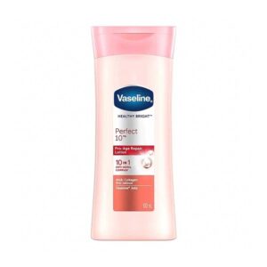 لوسیون بدن روشن کننده حاوی کلاژن وازلین Vaseline مدل Perfect 10 حجم 100ml