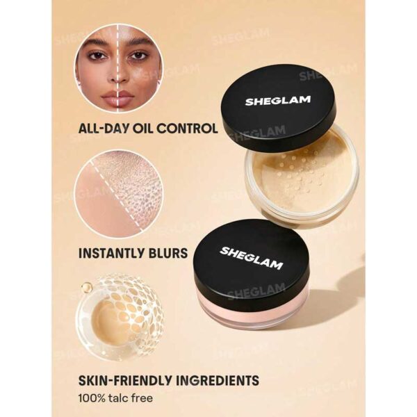 پودر بیک آرایش شیگلم Sheglam مدل Baked Glow رنگ Translucent