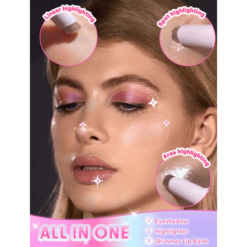 هایلایتر ژله ای شیگلم Sheglam مدل Crystal Jelly Glaze Stick رنگ Golden Girl