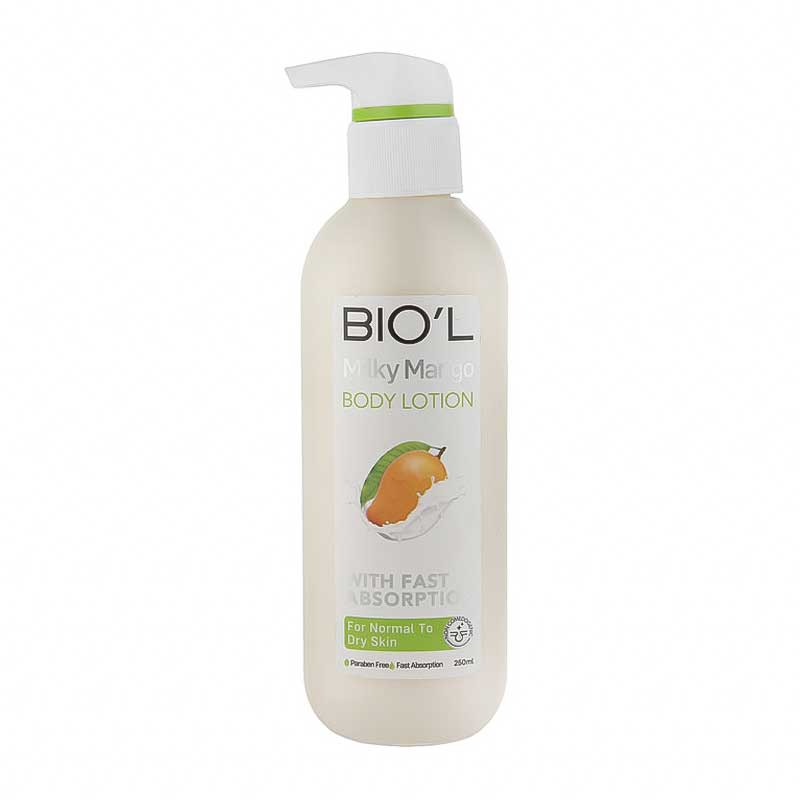 لوسیون بدن شیر انبه بیول Biol مدل With Fast Absorption حجم 250ml