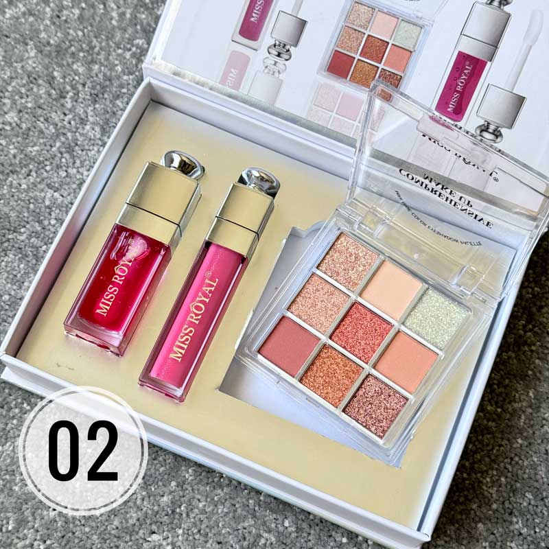 پک آرایشی 3 عددی میس رویال Miss Royal مدل Comprehensive Make Up کد 02