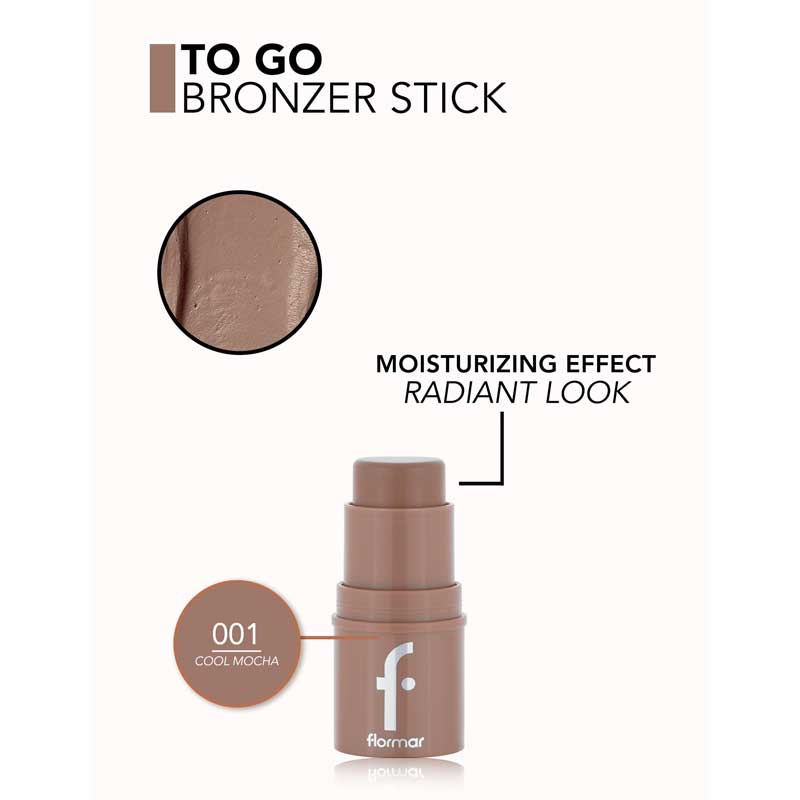 کانتور و برنزر استیکی فلورمار Flormar مدل To Go Bronzer Stick