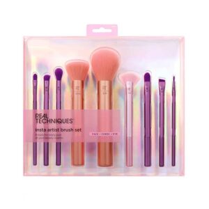 پک براش آرایشی 9 عددی ریل تکنیک Real Technique مدل Insta Artist Brush Set