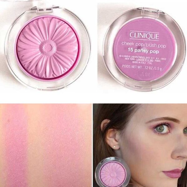 رژگونه پودری بلاش پاپ کلینیک Qlinique مدل Cheek Pop رنگ 15 Pansy Pop