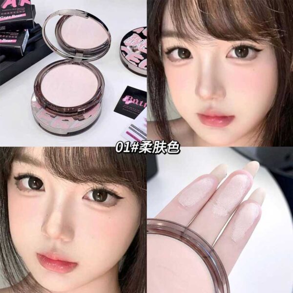 پودر فیکس فشرده جی جی بیر Gege Bear مدل Feathery Mist Setting Powder