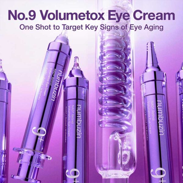 کرم دور چشم ضد چروک و روشن کننده نامبوزین Numbuzin مدل NAD+ Retinol Volumetox حجم 10ml