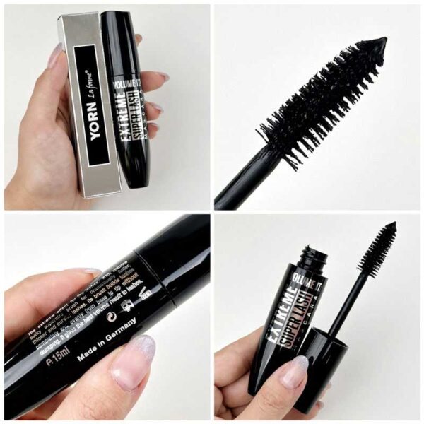ریمل حجم دهنده یورن Yorn مدل Extreme Super Lash حجم 15ml