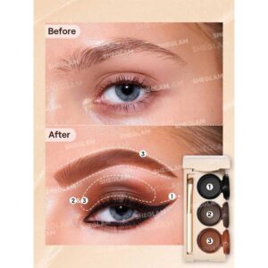 ژل ابرو و خط چشم شیگلم Sheglam مدل Streamline Brow & Eyeliner Gel