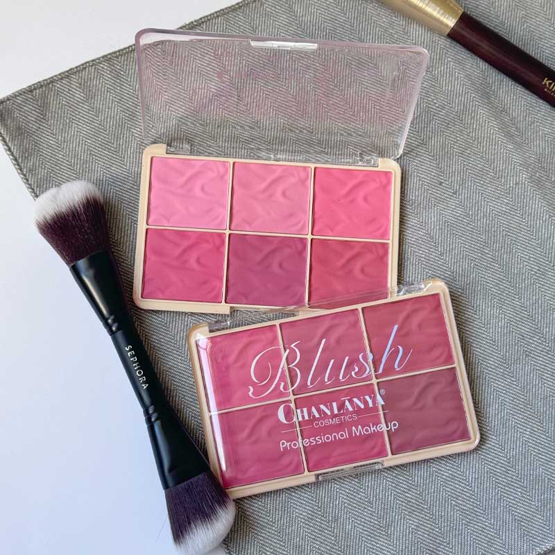 پالت رژگونه 6 رنگ Chanlanya Professional Makeup