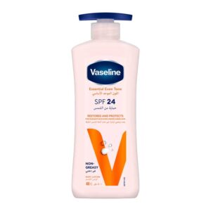 لوسیون بدن حاوی ضد آفتاب SPF24 وازلین Vaseline مدل Essential Even Tone حجم 400ml