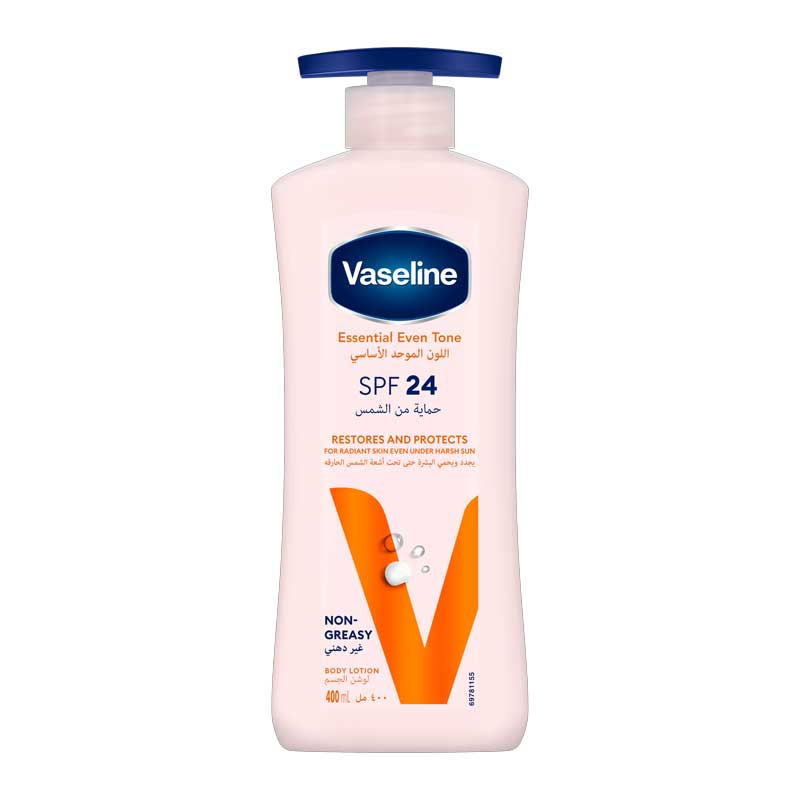 لوسیون بدن حاوی ضد آفتاب SPF24 وازلین Vaseline مدل Essential Even Tone حجم 400ml
